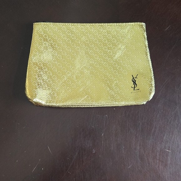 Yves Saint Laurent Gold Clutch - Picture 1 of 7